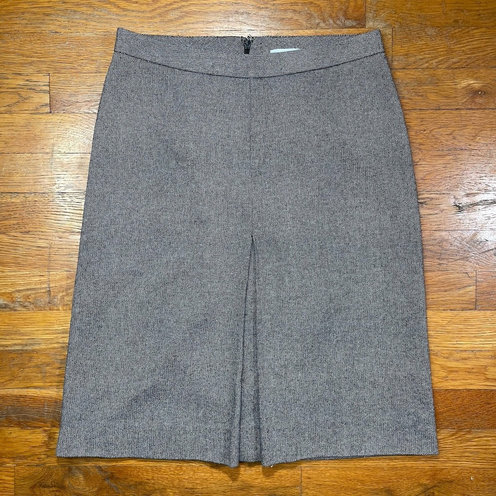 J Crew Women's Pencil Skirt Vintage Sz‎ 6 Brown Tweed Wool Blend Lined 90's